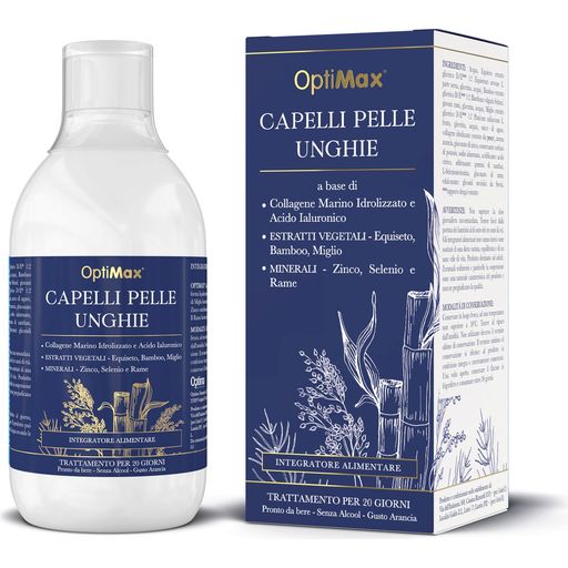 Optimax Integratore Alimentare Capelli Pelle Unghie - 500 ml