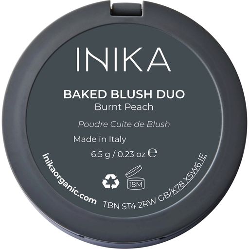 INIKA Mineral Baked Blush Duo - Burnt Peach