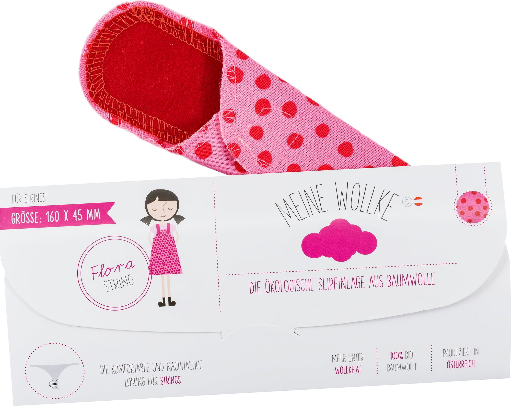 WOLLKE Slipeinlage String - Flora