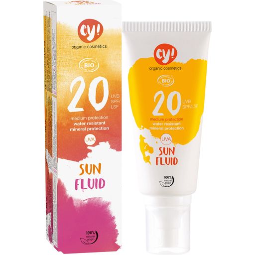 ey! organic cosmetics Sun Fluid SPF 20 - 100 ml
