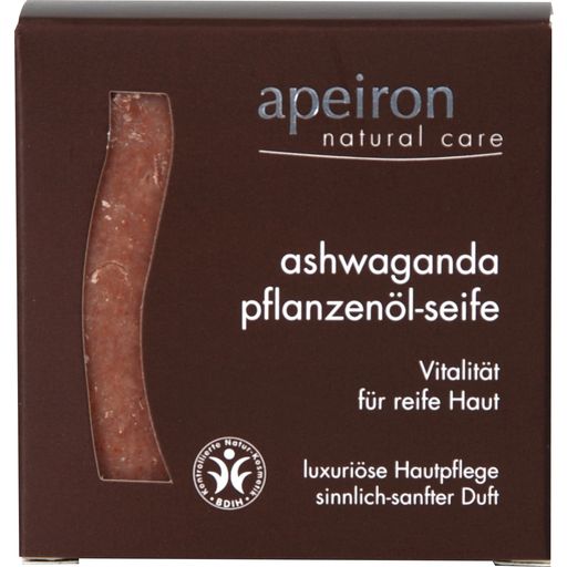 Apeiron Сапун с растителни масла Индийски женшен - 100 г