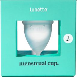 Lunette menstrual cup. -kuukuppi koko 1 - kirkas