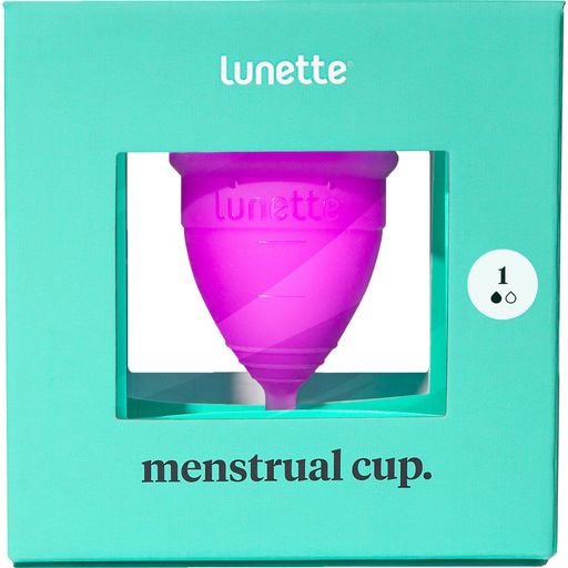 menstrual cup. Menstruationstasse Größe 1 - Violett