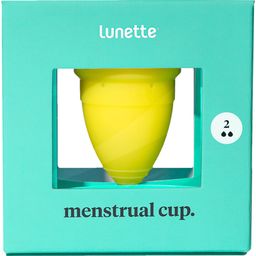 menstrual cup. Menstruationstasse Größe 2 - Gelb
