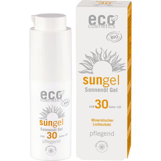 eco cosmetics Слънцезащитен гел за лице SPF 30 - 30 мл