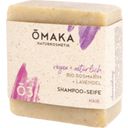 ŌMAKA Naturkosmetik Ō3 Savon-Shampoing Romarin Bio + Lavande - 100 g