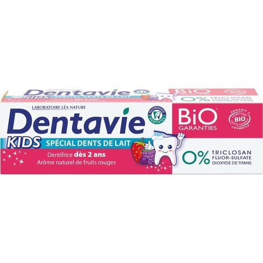 DENTAVIE Kids vörös gyümölcsös fogkrém - 75 ml