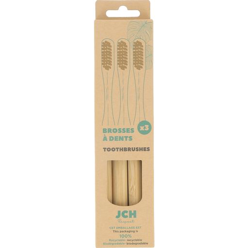JCH Respect Bamboe tandenborstels - 3 Stuks