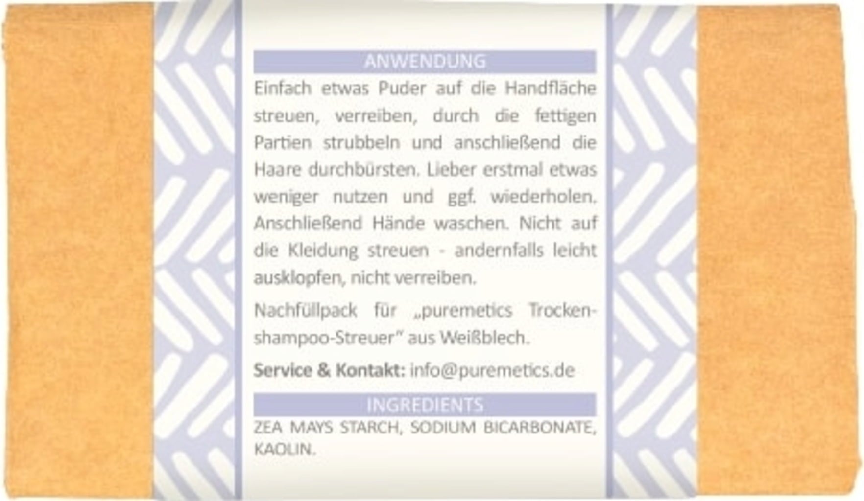 puremetics Trockenshampoo Sensibelchen Blond - Refill 100 g