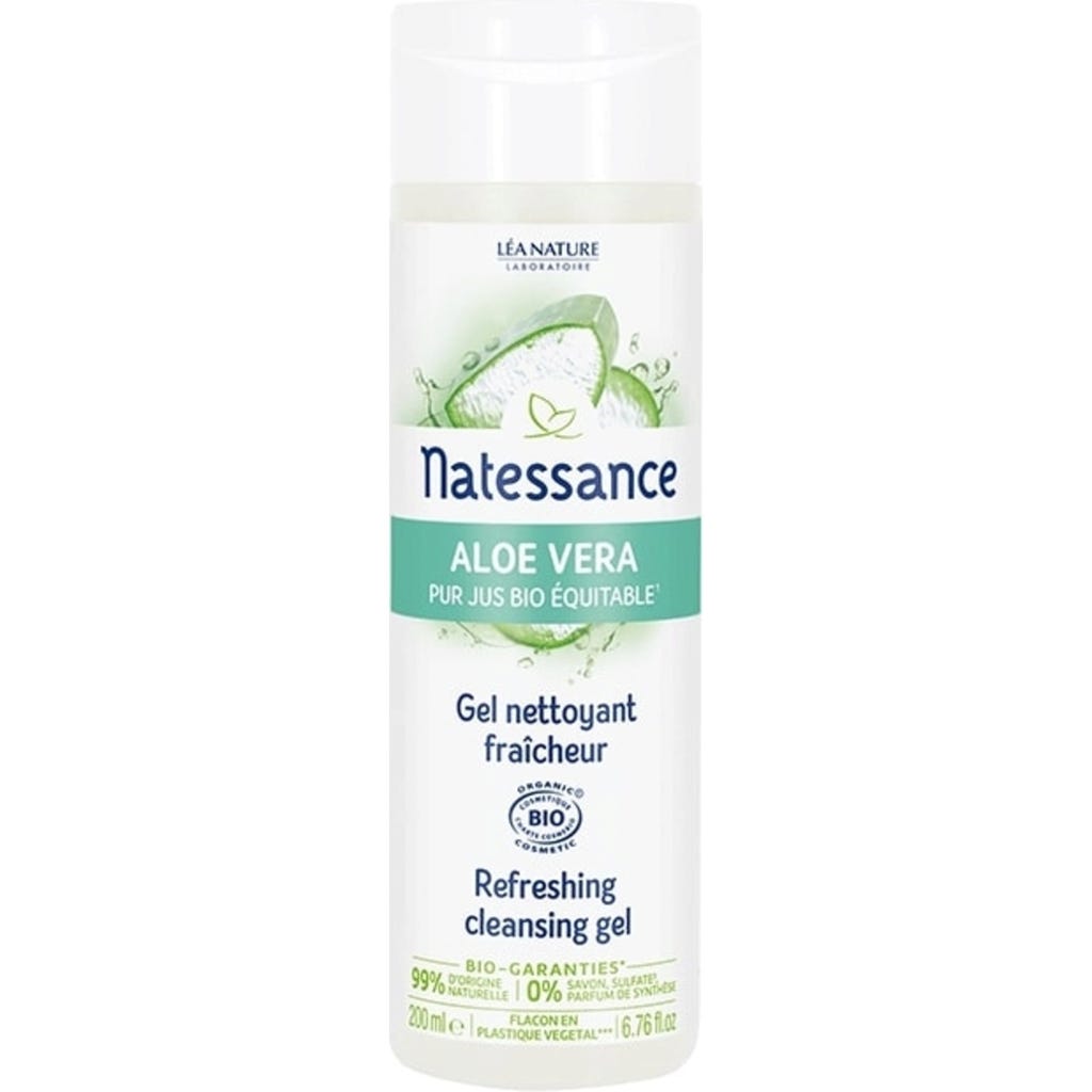 Natessance Aloe Vera Reinigungsgel Bio – 200 Ml – Für Frische & Ausbalancierte Haut