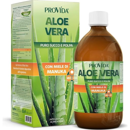 Provida luomu Aloe vera -mehu manukahunajalla - 500 ml