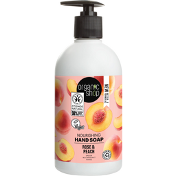 Organic Shop Nourishing Hand Soap Rose & Peach - 500 ml