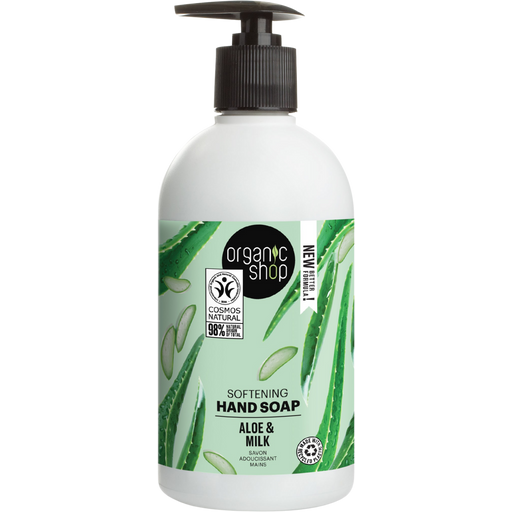 Organic Shop Softening Hand Soap Aloe & Milk - 500 ml