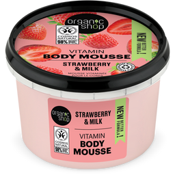 Organic Shop Vitamin Body Mousse Strawberry & Milk