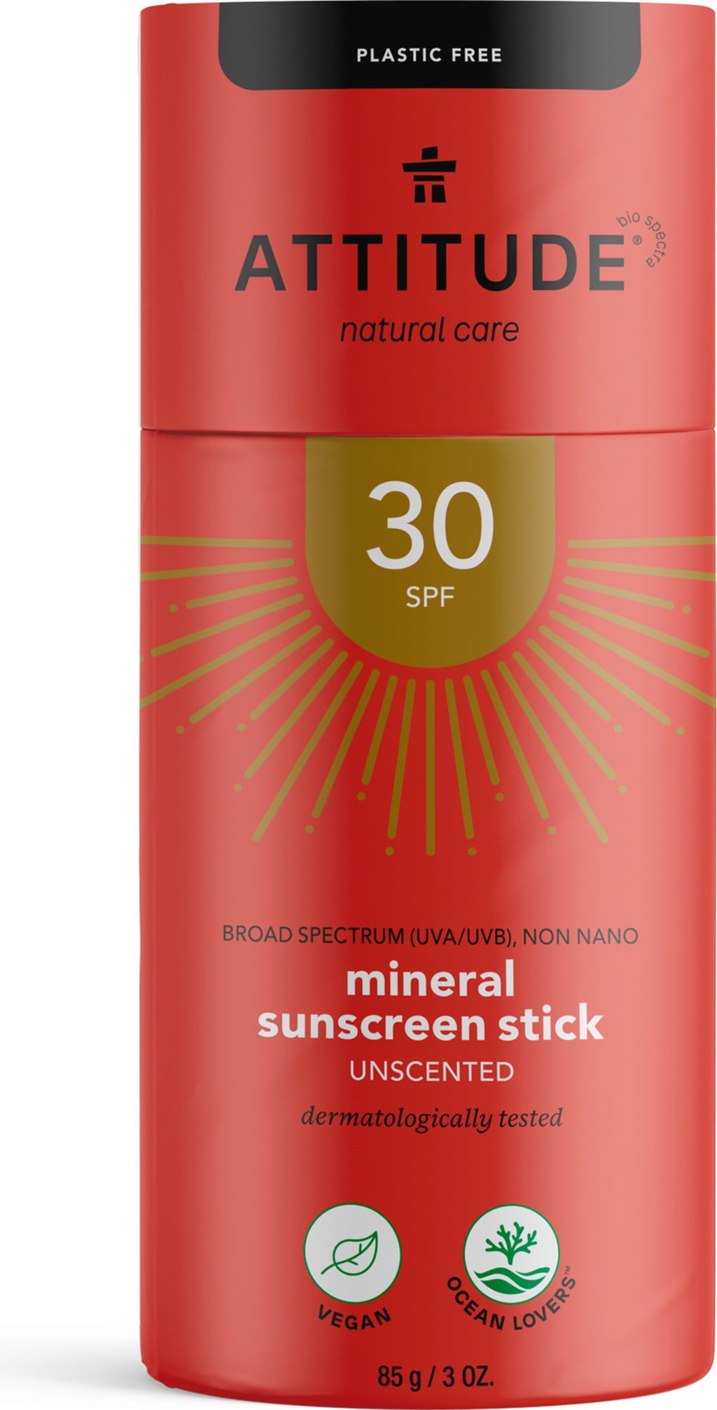 Attitude Mineral Sunscreen Stick SPF 30 - Ecco Verde Online Shop