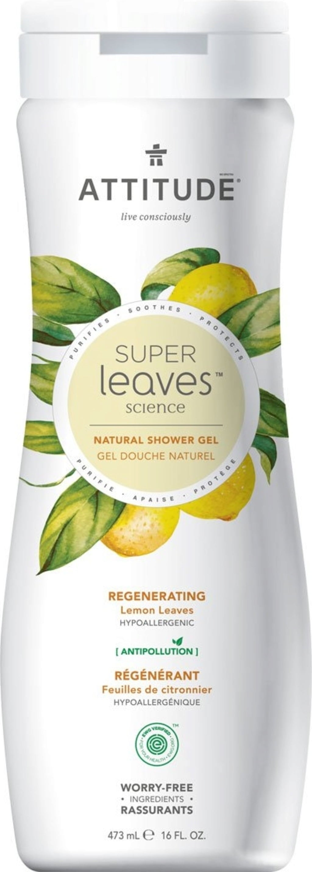 Attitude Super Leaves Shower Gel Lemon Leaves 473 Ml Ecco Verde Attitude Super Leaves Shower Gel Lemon Leaves 473 Ml Ecco Verde