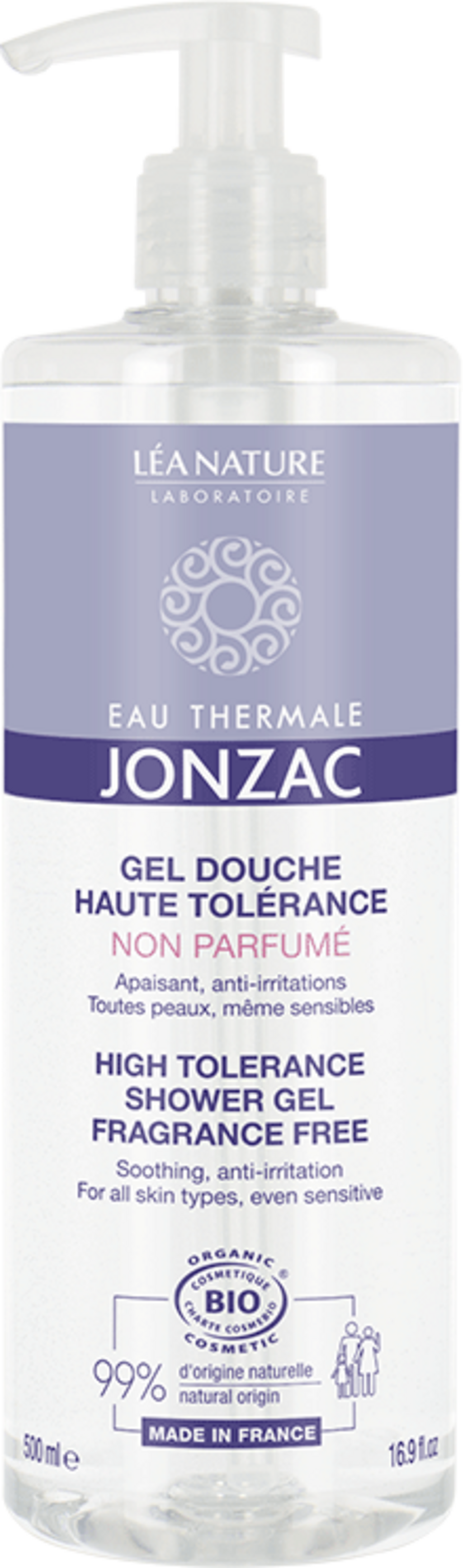 Eau Thermale JONZAC Gel Douche Haute Tolérance Non Parfumé, 500 ml ...
