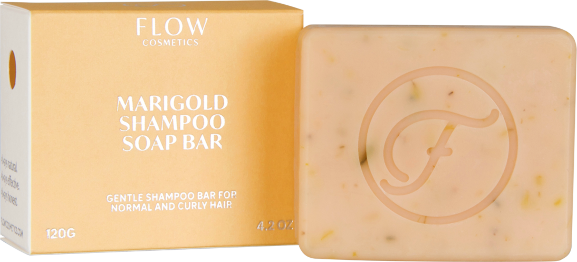 FLOW cosmetics Marigold Shampoo Soap Bar, 120 g Ecco Verde