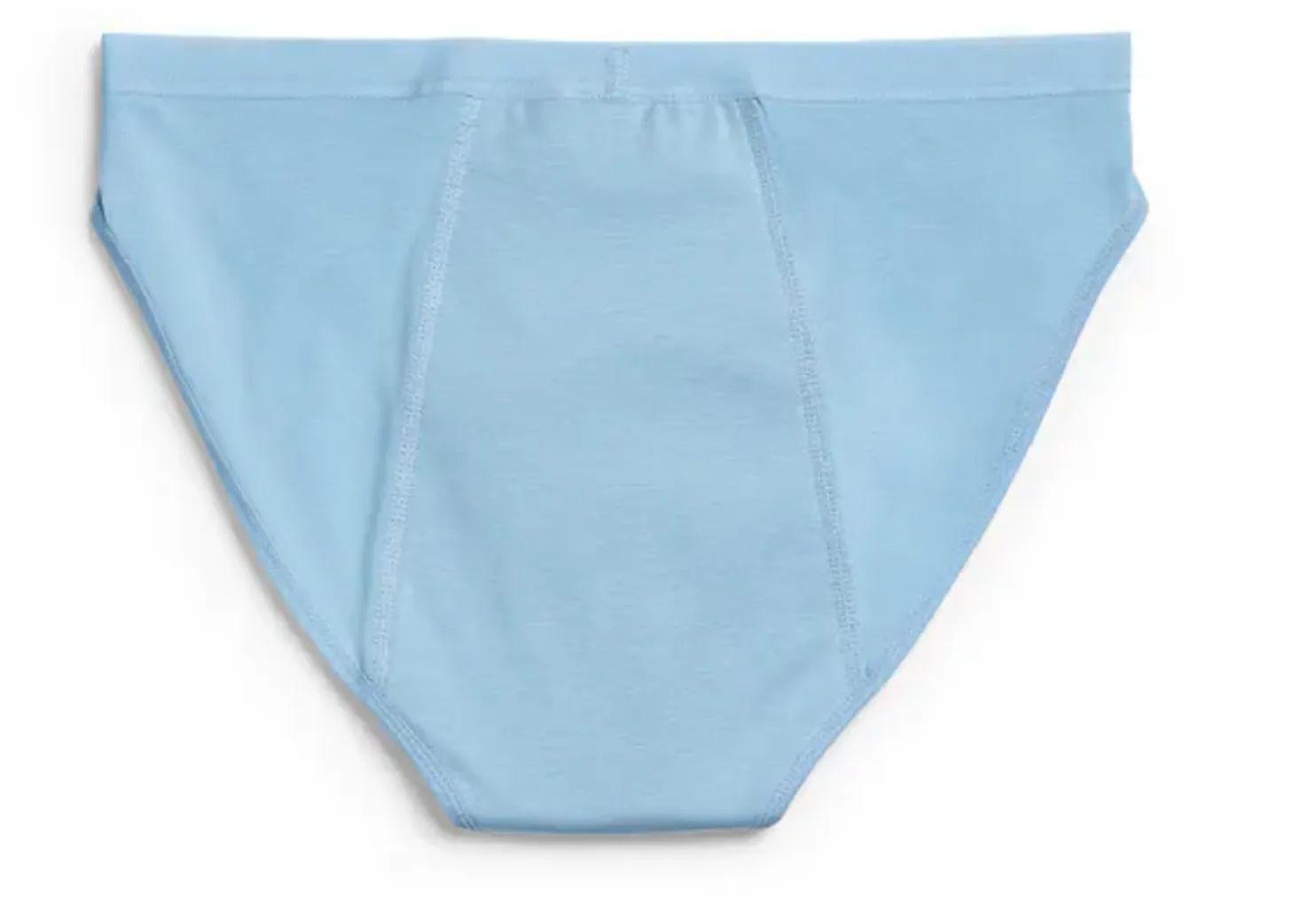 Cotton and Logo Elastic Band Bikini Panty - Delicate Blue