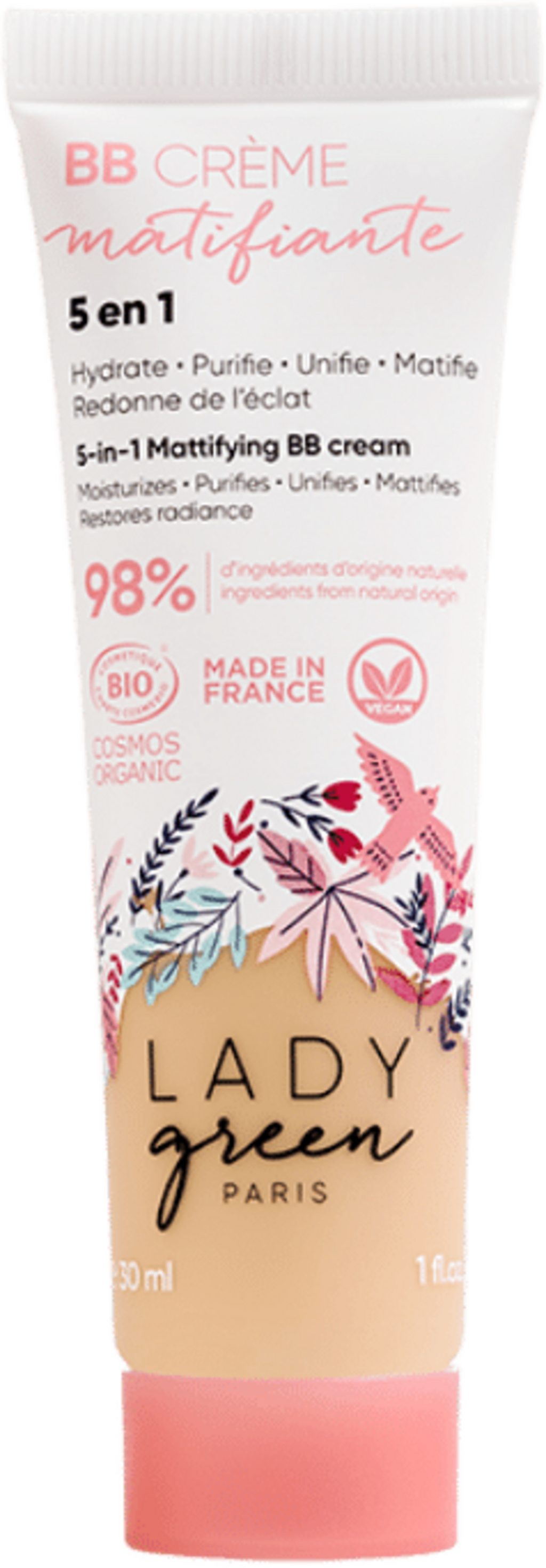 Lady Green 5in1 Mattifying BB Cream - Ecco Verde România