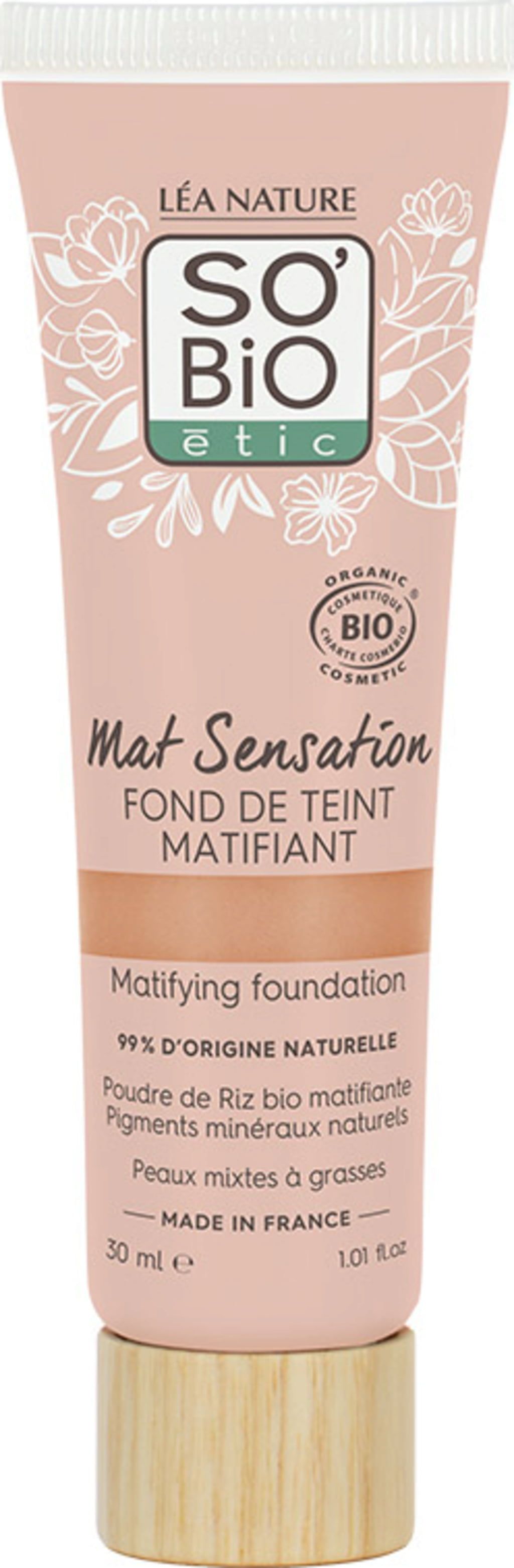 LÉA NATURE SO BiO étic Mat Sensation Mattierende Foundation - Ecco Verde  Online Shop