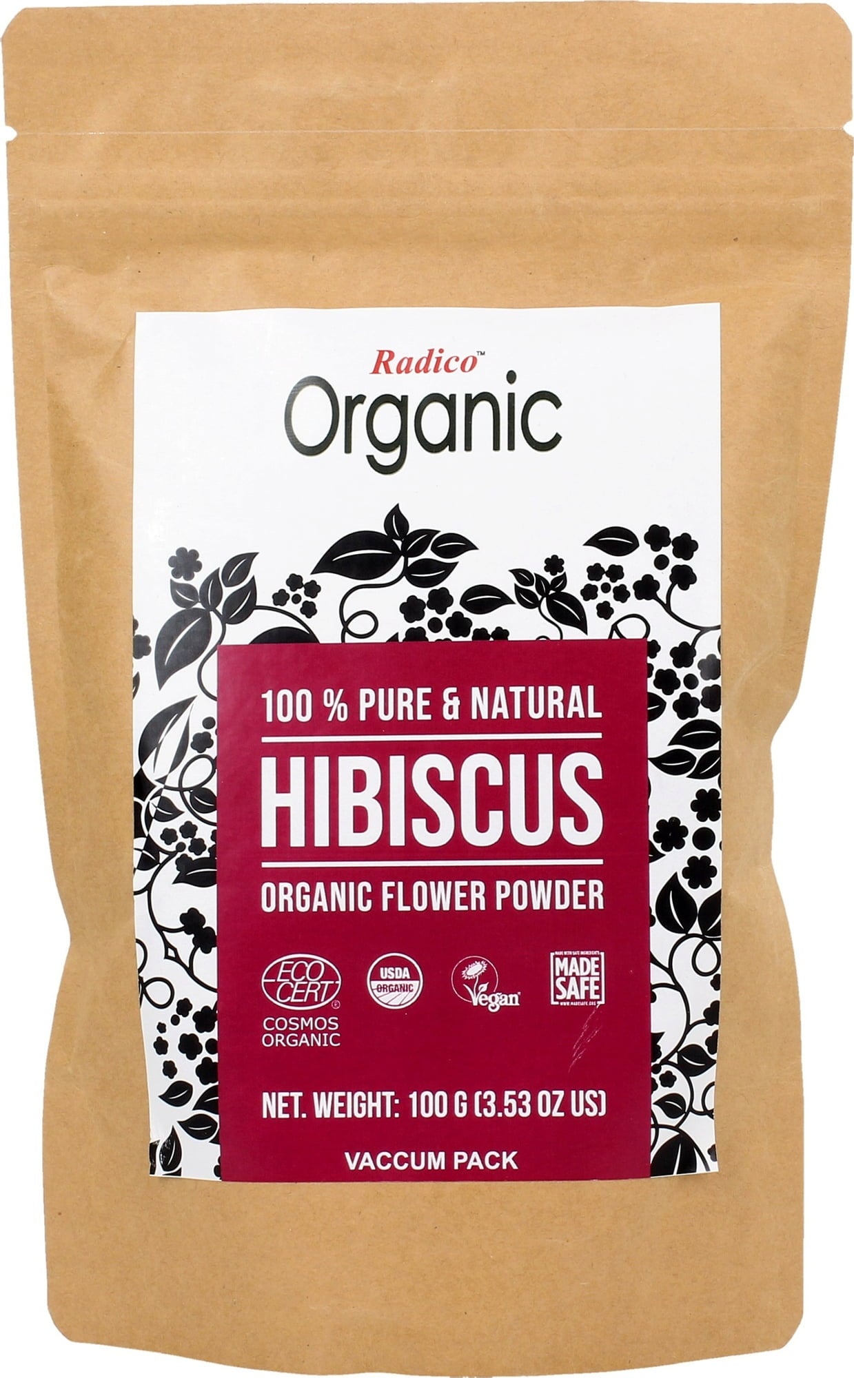 Radico Organic Hibiscus Powder 100 G Ecco Verde Online Shop