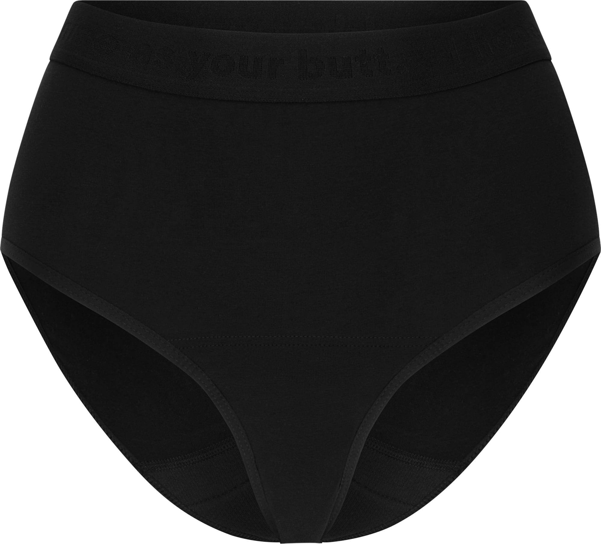 The Female Company Period Underwear - High Waist Basic Black
